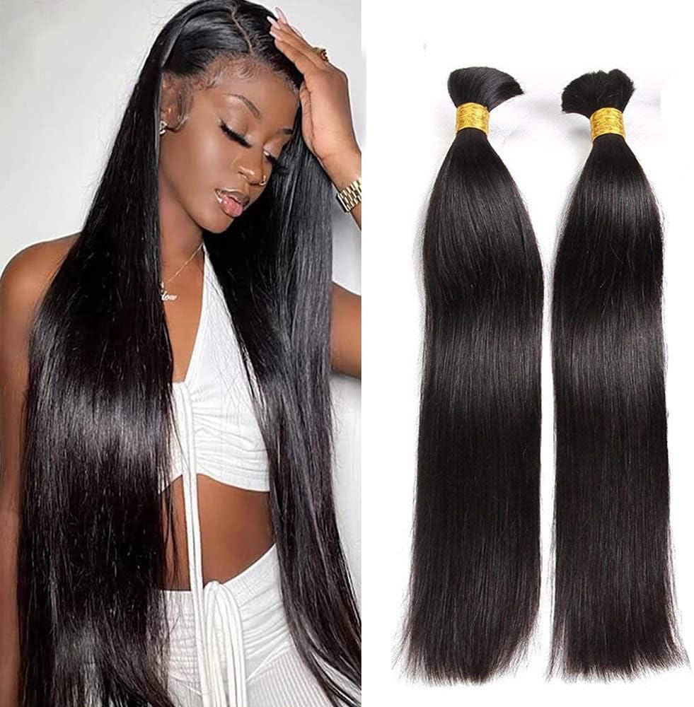 Uglam Wholesale Human Hair Bulk Straight for Braiding Extension 1kg